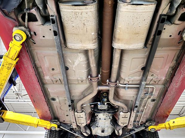 Floor pans, driveshaft and mufflers