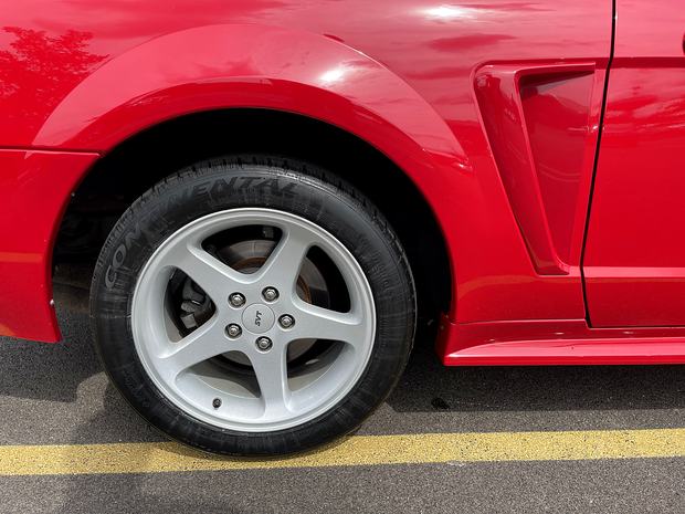 Rear wheel and quarter panel