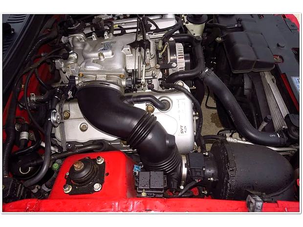 Engine bay, intake side